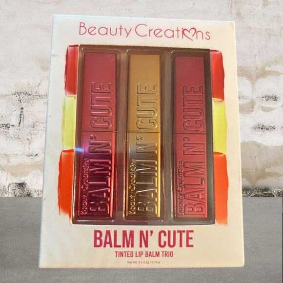 Beauty Creations Other - Beauty Creations Balm N' Cute Trio Set in Ruby Rush NEW